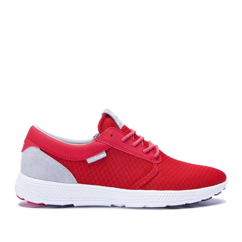 Zapatillas Bajas Supra Argentina Mujer - HAMMER RUN Rojas / Gris (SKWGV-5901)